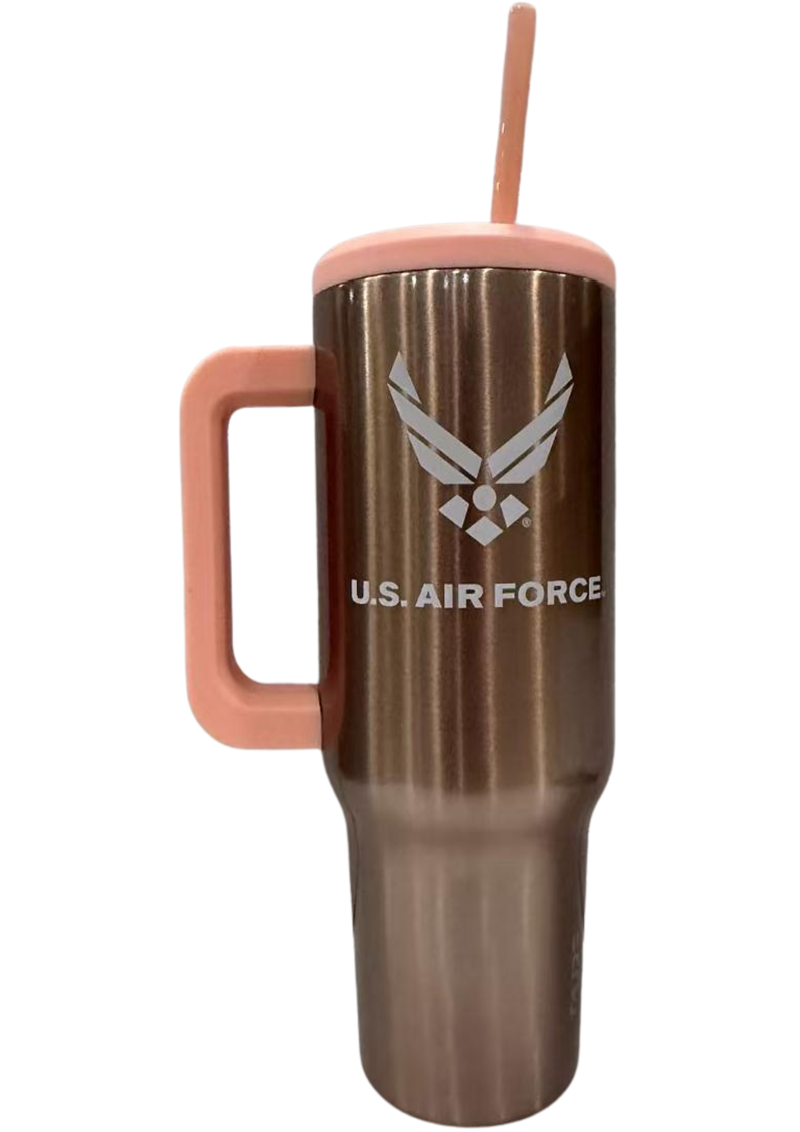 Air Force Logo Tumbler 40oz Rose Gold