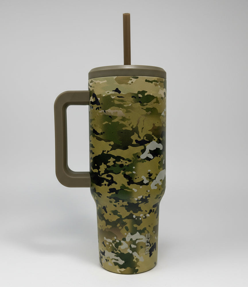 OCP Camo 40oz Tumbler with a with a handle