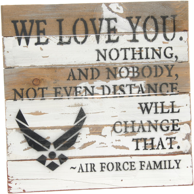 12x12 WE LOVE YOU WOOD SIGN - AIR FORCE - UNIFORMED®