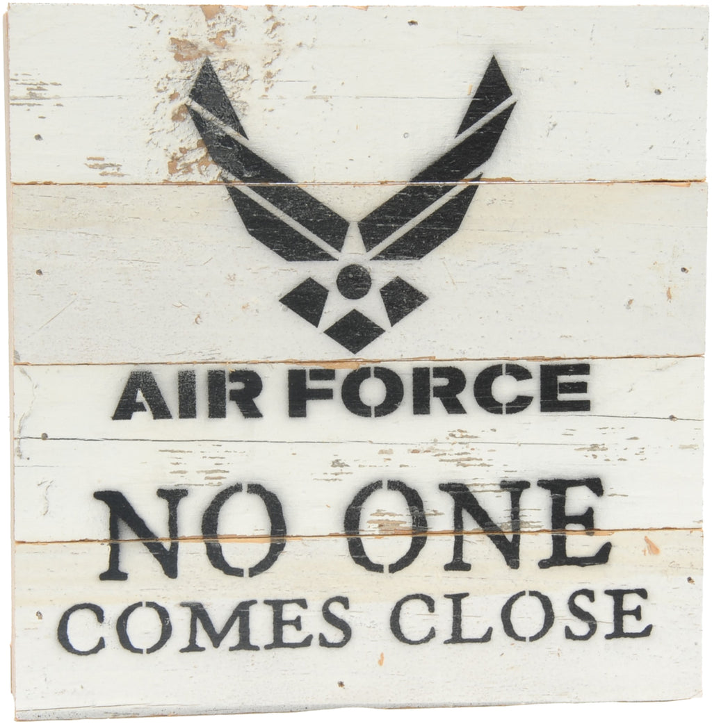 8x8 NO ONE COMES CLOSE WOOD SIGN - AIR FORCE - UNIFORMED®