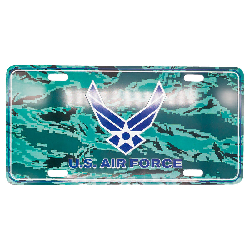 U.S. Air Force 12 x 6 (.7mm) Camo License Plate - UNIFORMED®