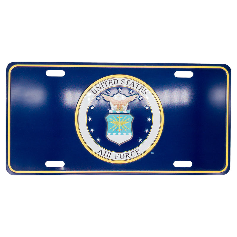 U.S. Air Force 12 x 6 (.7mm) Emblem License Plate - UNIFORMED®